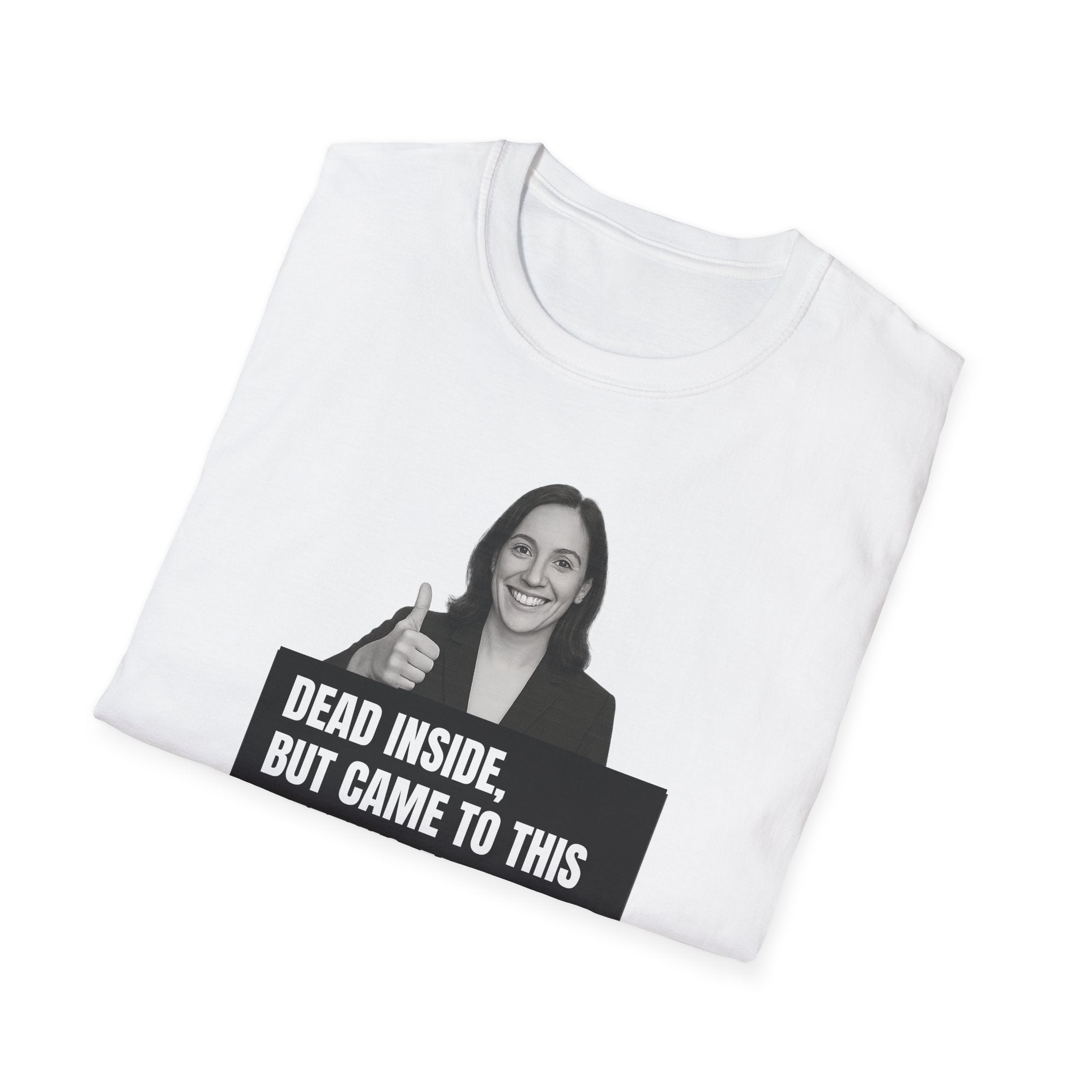 The “Mandatory Meeting Energy” T-Shirt: Perfect gift for your overworked manager, your favorite office friend, or that one HR rep who’s seen too much.